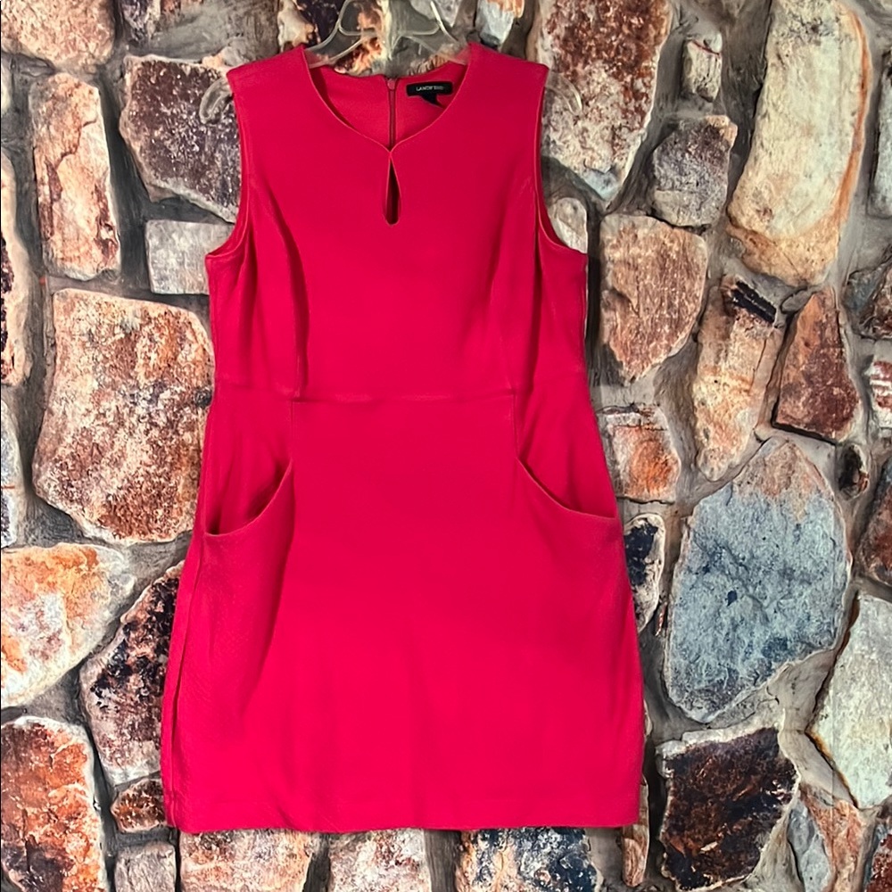 Lands End pink dress size 16 with pockets